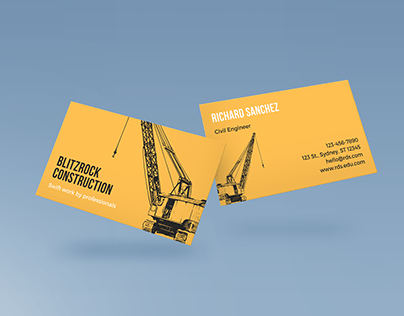 Visiting Card or Construction relevant