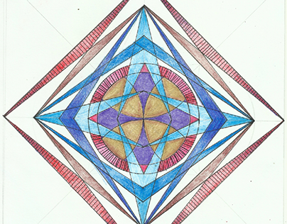 colorful geometric mandala