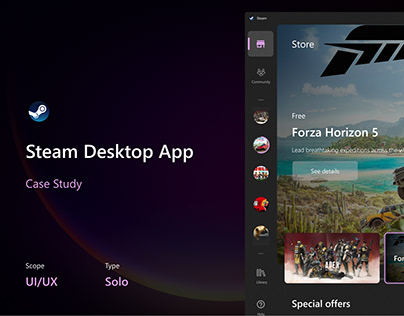Steam Desktop App - Case Study