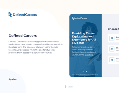 Defined Careers eLearning platform - UX&UI