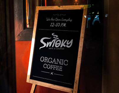 Kafe & Lounge - Smoky Logo