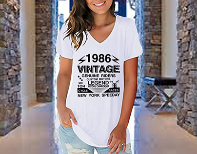 1986 vintage genuine riders gustom motor t-shirt design