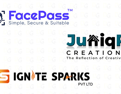 Logos face id , creativity, Flame