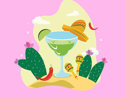 Mexican Paloma Simple Illustration Concept