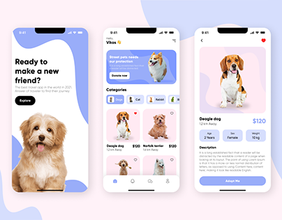 Adopt Pet Mobile App 🐱