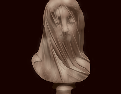 The Veiled Virgin, by Giovanni Strazza