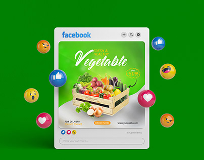 Vegetable Social Midia Post Design