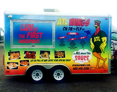 ATL Wings Food Truck Wrap