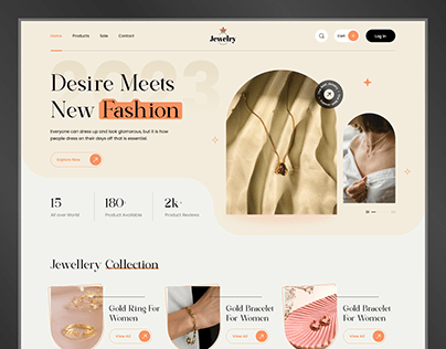 Jewellery E-commerce Landing Page Design