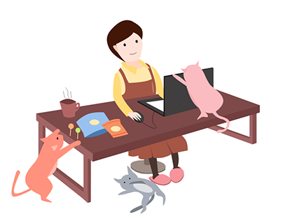 Work From Home illustrations