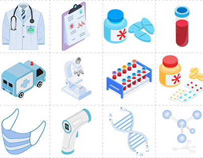 Project thumbnail - Medical and Healthcare Icons