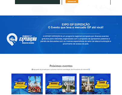 Landing Page Expo Isp Brasil