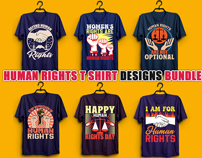human rights day tshirt design bundle