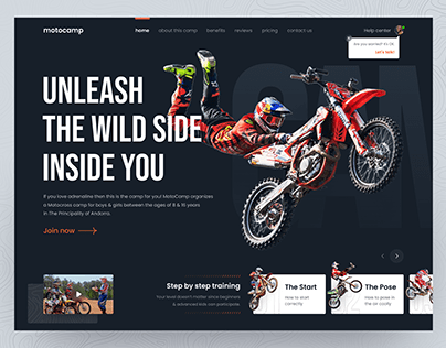 MotoCamp: Motocross Training Camp Website