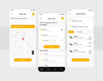 Taxi boking App - Mobile App