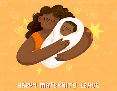 Newborn & Maternity Leave Greeting Cards