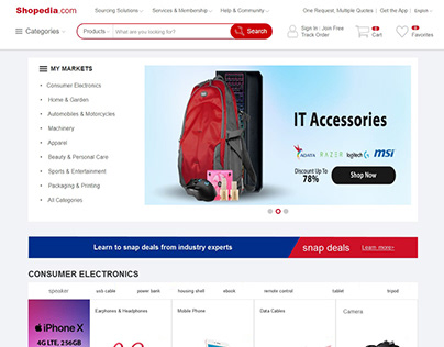 Shopedia E-commerce - website