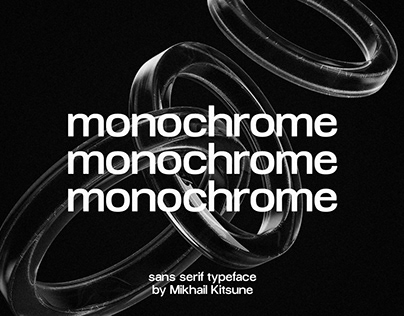 Monochrome - Modern Sans Serif