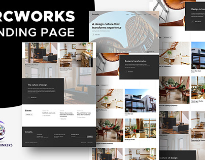 Arcworks Architecture Firm Landing Page Design