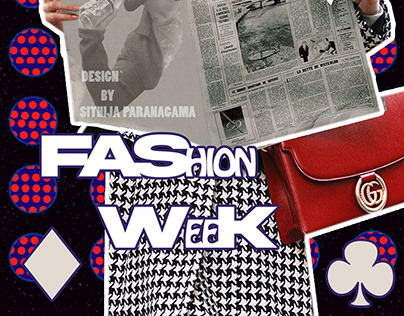 "FAShionWeeK" Classic Fashion Magazine Cover