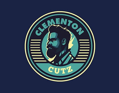Clementon Cutz Barbershop Logo & Identity