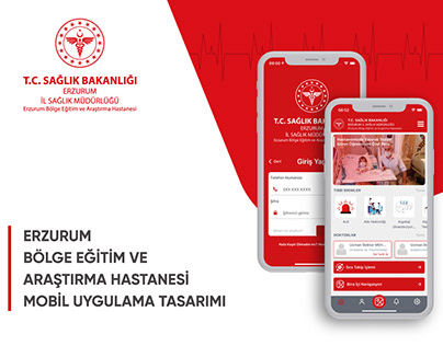 Erzurum Şehir Hastanesi Mobil Uygulama Tasarımı