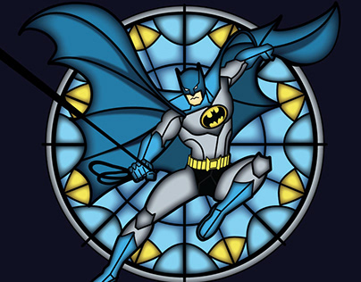 Batman Stained Glass