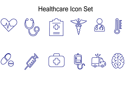 Healthcare icon set
