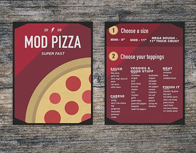 Mod Pizza Menu