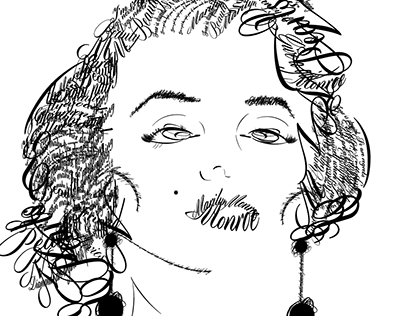 Marilyn Monroe Typography Portrait