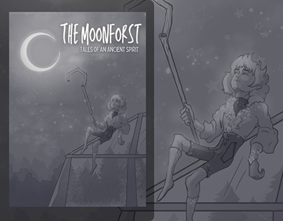 Project thumbnail - Moonfrost Book Cover Illustration