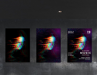 Electronic Music Poster Design.