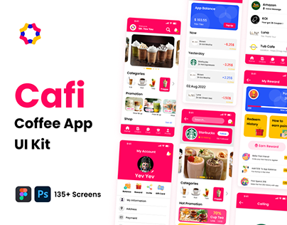 Cafi Mobile App - Coffee App UI Kit