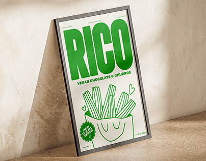 RICO (Vegan Chocolate & Churros) - Visual Identity