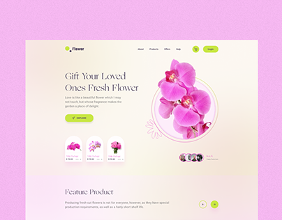 Flower- Gift Shop Landing Page