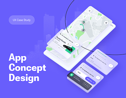 UX/UI Taxi App concept design