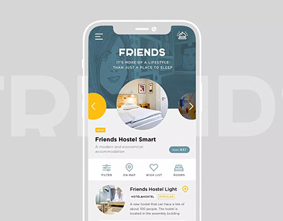 Friends Hostels Website Design