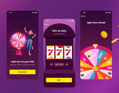 Mobile casino UI concept