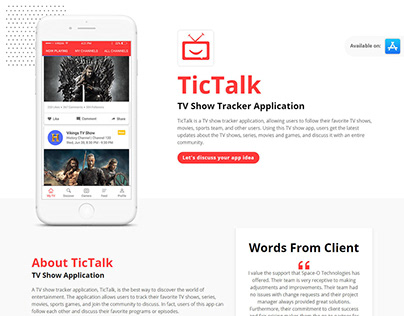 TicTalk - TV Show Tracker Application