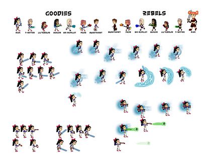Game cheerleader graphics