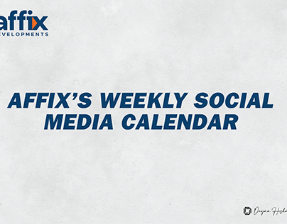 Social Media Weekly Calendar 1.0 (Affix Developments)