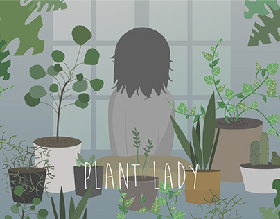 "Plant lady" - poster