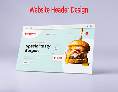 Project thumbnail - Website Header Design