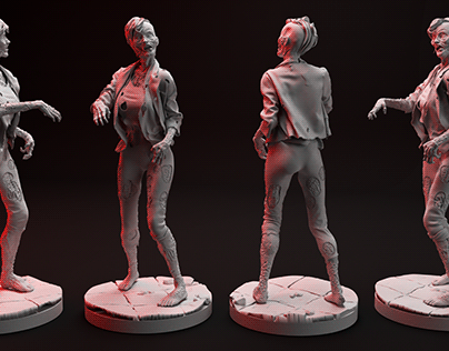 Zombie Miniature - Zombie figure Resin Statue