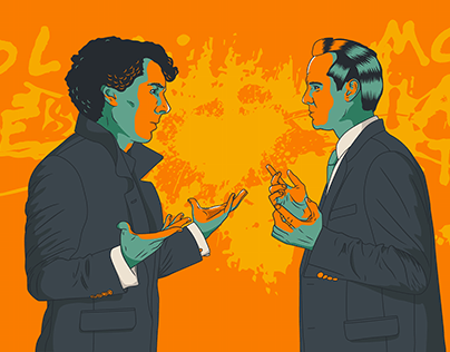Sherlock Holmes y James Moriarty