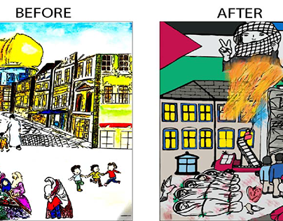 Palestine condition BEFORE AFTER