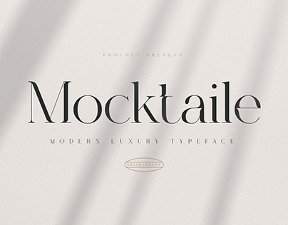 Mocktaile | Modern Luxury Typeface