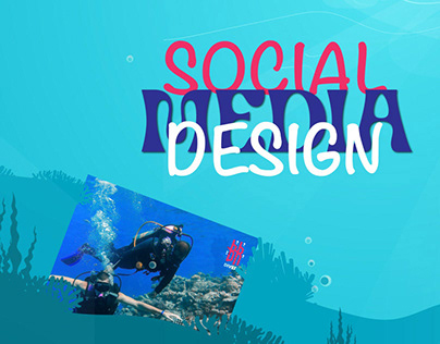Social media post design for blue-reef - KSA