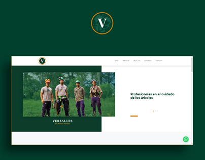 Diseño web para Versalles «Soluciones arbóreas»