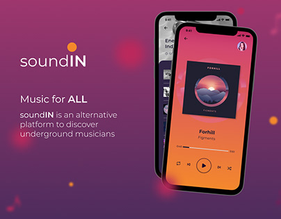 soundIN - music app (UI Design)